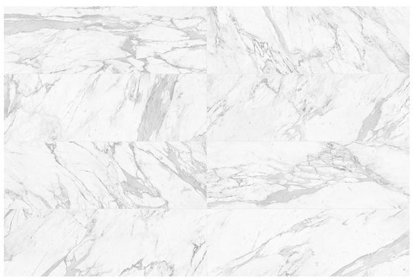 Anatolia 12 x 36 in (30 x 90 cm) Raffino Matte Rectified Glazed Ceramic, BIANCO