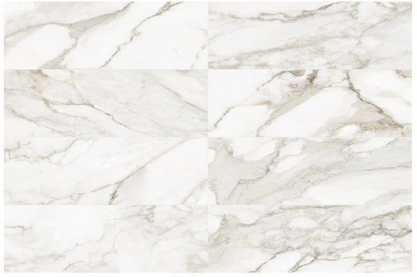 Anatolia 12 x 36 in (30 x 90 cm) Raffino Matte Rectified Glazed Ceramic, CALACATTA