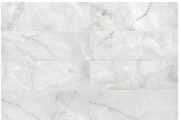 Anatolia 12 x 36 in (30 x 90 cm) Raffino Matte Rectified Glazed Ceramic, ONYX