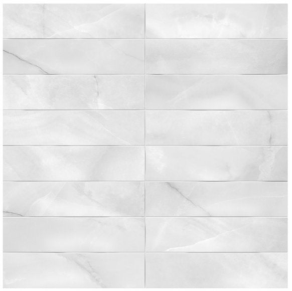 Anatolia 3 x 12 in (7.5 x 30 cm) Artisan Raffino Matte Pressed Glazed Ceramic, ONYX