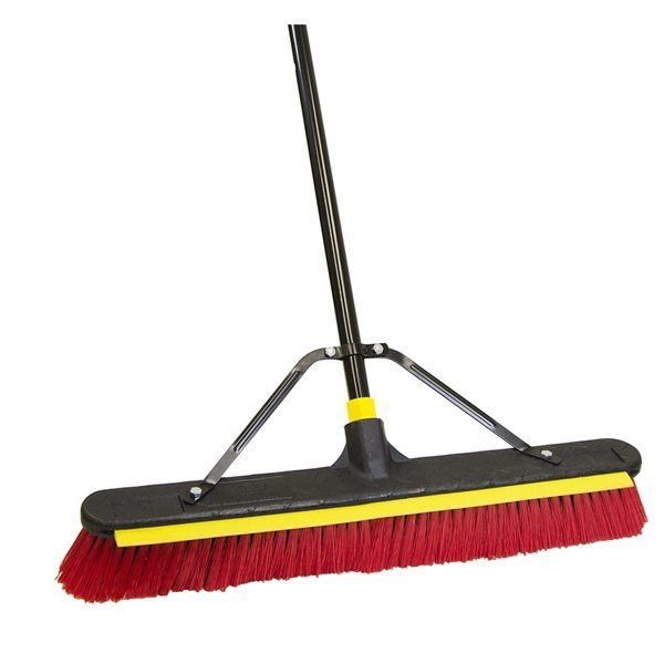 Poly Fiber Stiff Push Broom