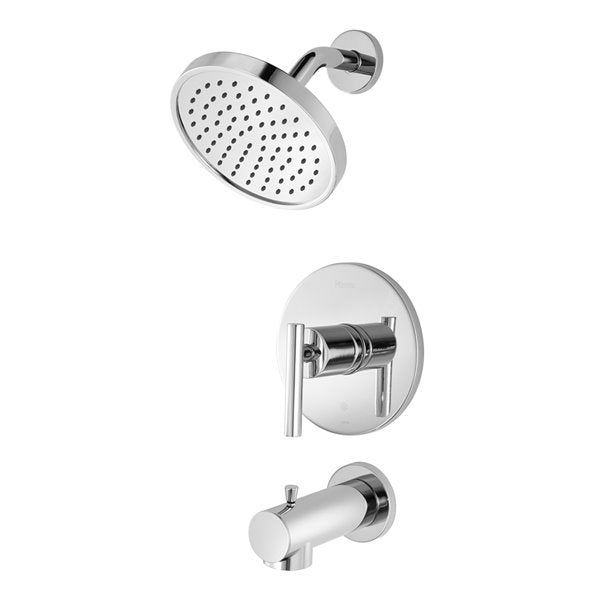 Pfister Fullerton Polished Chrome 1-Handle Tub and Shower Valve Included with Single Function Showerhead