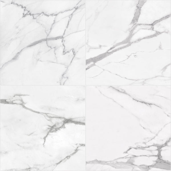 Anatolia 4 x 12 in (9.8 x 30 cm) La Marca Honed Rectified Glazed Porcelain, STATUARIO