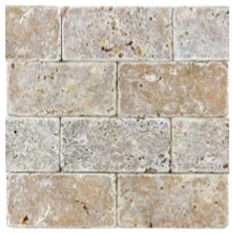 Anatolia 3 x 6 in (7.5 x 15 cm) Noce Tumbled Travertine