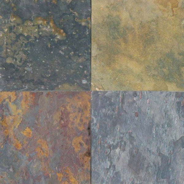 Anatolia 12 x 12 in (30 x 30 cm) Multi Color Slate