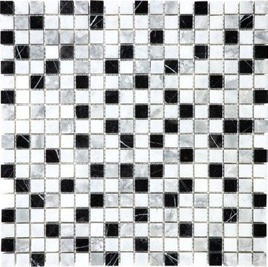 Anatolia 5/8 x 5/8 in (1.6 x 1.6 cm) Bliss Glacier Stone Blend Mosaic