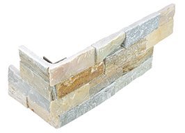 Anatolia 6 x 18 in (15 x 60 cm) Beachwalk Ledger Stone Assembled Corner