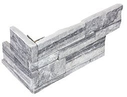 Anatolia 6 x 18 in (15 x 45 cm) Nordic Crystal Ledger Stone Assembled Corner