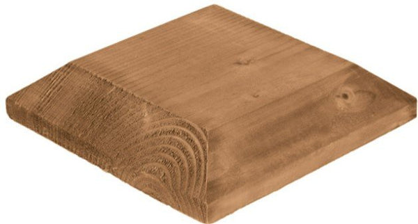 Treated Wood Post Cap - Brown - 7