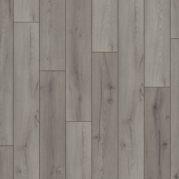 1867 Kronotex Laminate Flooring 8mm x 193mm x 1380mm (~5/16″ x 7-5/8″ x 54″), Century oak grey, Coverage / Box - 22.94 sqft, AC4