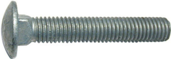 Precision Round Head Carriage Bolts - 1/2-13 Dia x 12-in - Galvanized Steel - 10 Per Pack
