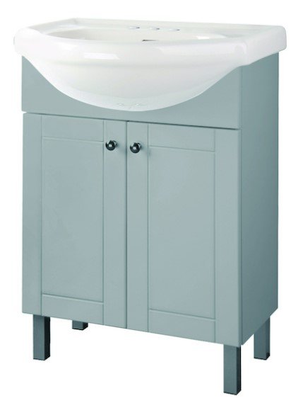 Project Source Bathroom Vanity - 24-in - 2-Door - Grey