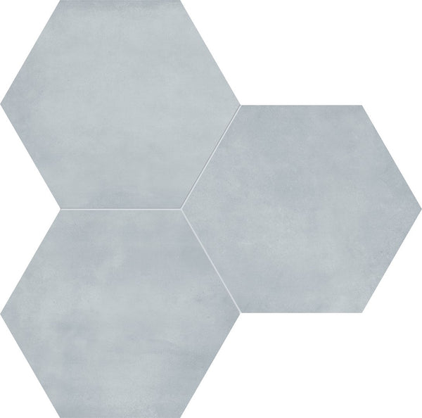 Anatolia 7 in (17.5 cm) Hexagon Form Matte Pressed Glazed Porcelain, TIDE