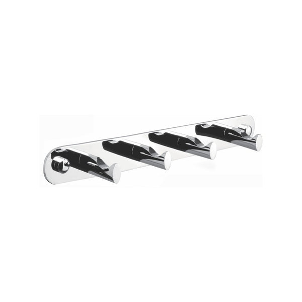 KubeBath Aqua Rondo Robe Hook With 4 Hooks