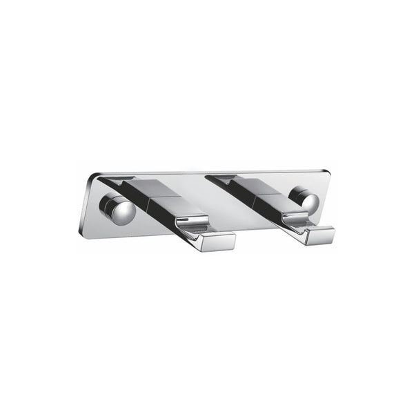 KubeBath Aqua Piazza Robe Hook With 2 Hooks