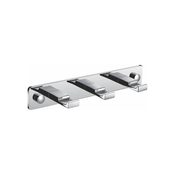KubeBath Aqua Piazza Robe Hook With 3 Hooks