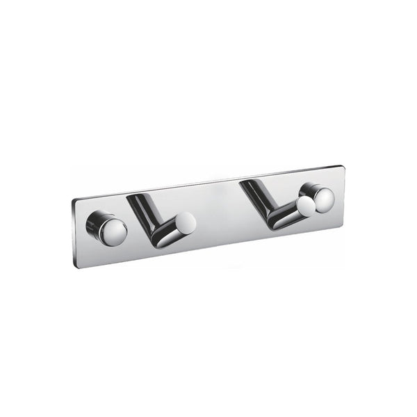 KubeBath Aqua Chiaro Robe Hook With 2 Hooks