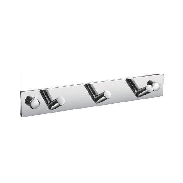 KubeBath Aqua Chiaro Robe Hook With 3 Hooks