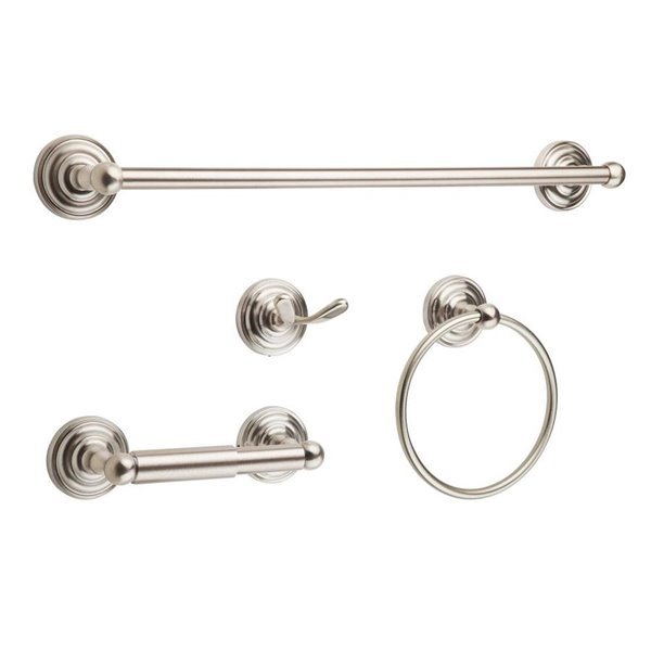 Pfister 4-Piece Redmond Brushed Nickel Decorative Bathroom Hardware Set