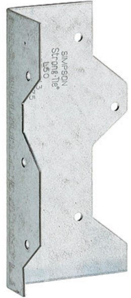Simpson Strong-Tie Reinforcing Angle - Steel - Galvanized Finish - 1 Per Pack - 5-in L (L50)
