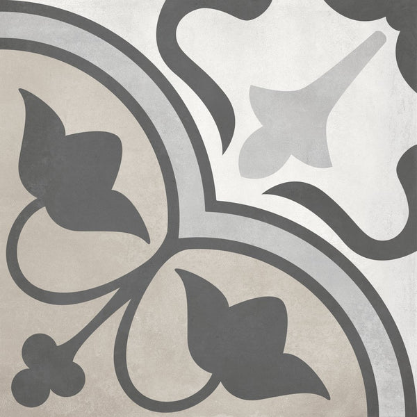 Anatolia 8 x 8 in (20 x 20 cm) Clover Form Matte Pressed Glazed Porcelain, SAND