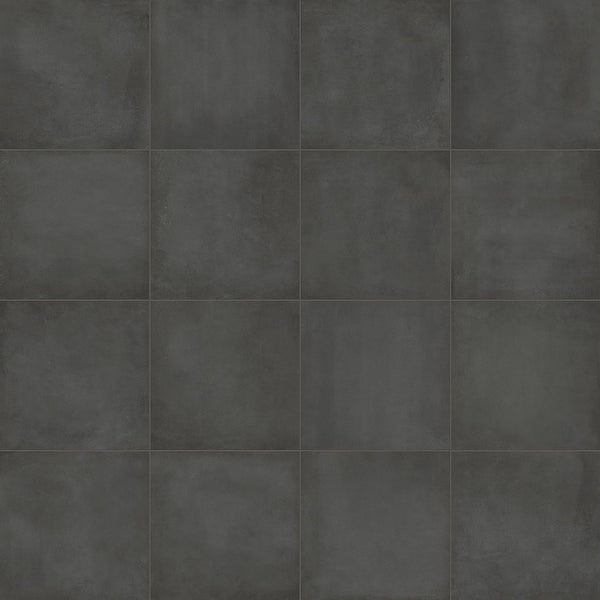 Anatolia 8 x 8 in (20 x 20 cm) Form Matte Pressed Glazed Porcelain, GRAPHITE