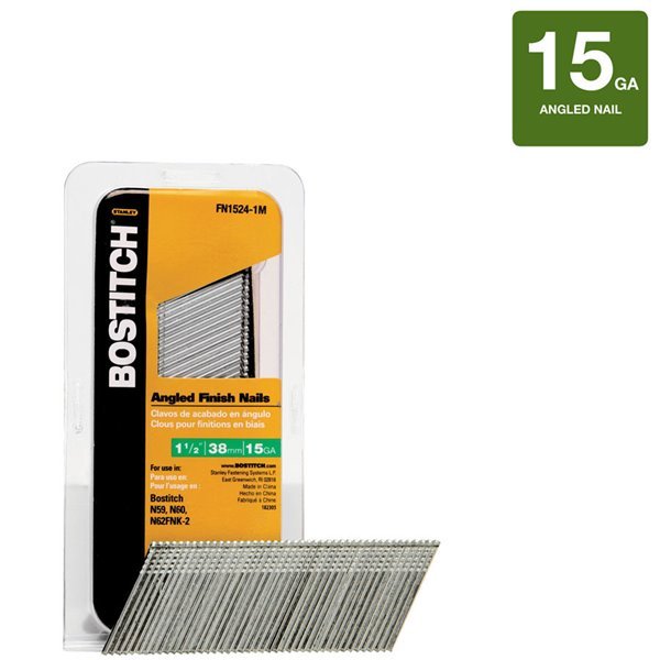 Bostitch 1 1/2-in 15-Gauge Angled Finish Pneumatic Nails (1,000-Count)