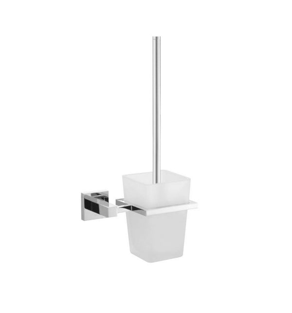 KubeBath Aqua Piazza Frosted Glass Toilet Brush