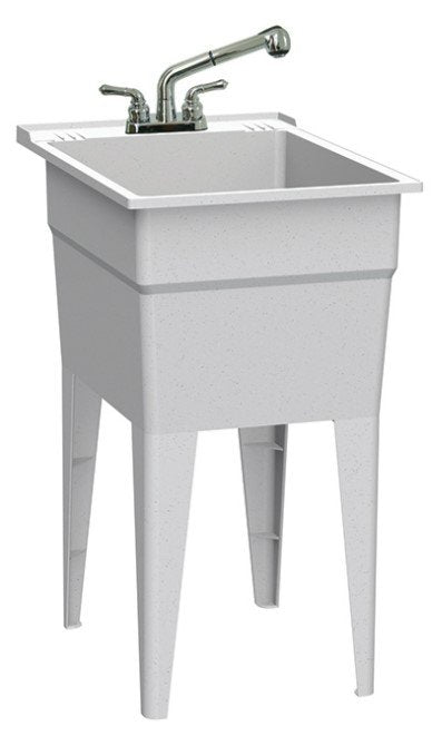 Technoform Laundry Tub - Polypropylene - 18-in x 24.25-in x 32.5-in - Granite
