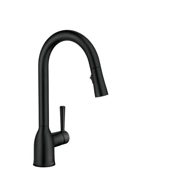 MOEN Adler Matte Black One-Handle High Arc Kitchen Faucet