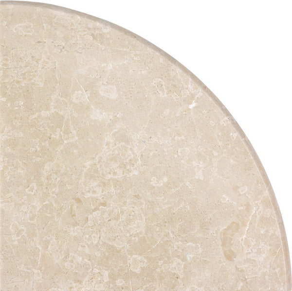 Anatolia 9 in (23 cm) Allure Crema Polished Marble Corner Shelf