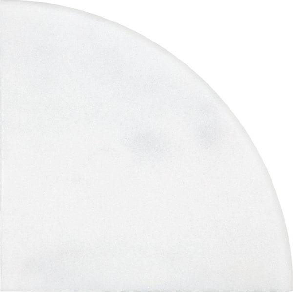 Anatolia 9 in (23 cm) Bianco Venatino Honed Marble Corner Shelf
