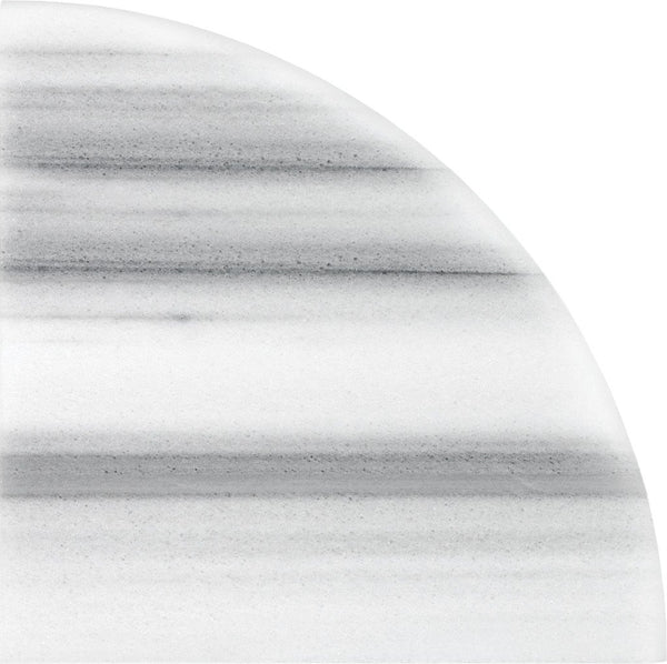 Anatolia 9 in (23 cm) Fluid Polished Marble Corner Shelf