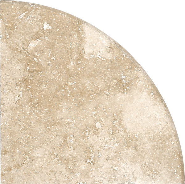 Anatolia 9 in (23 cm) Ivory Filled & Honed Travertine Corner Shelf