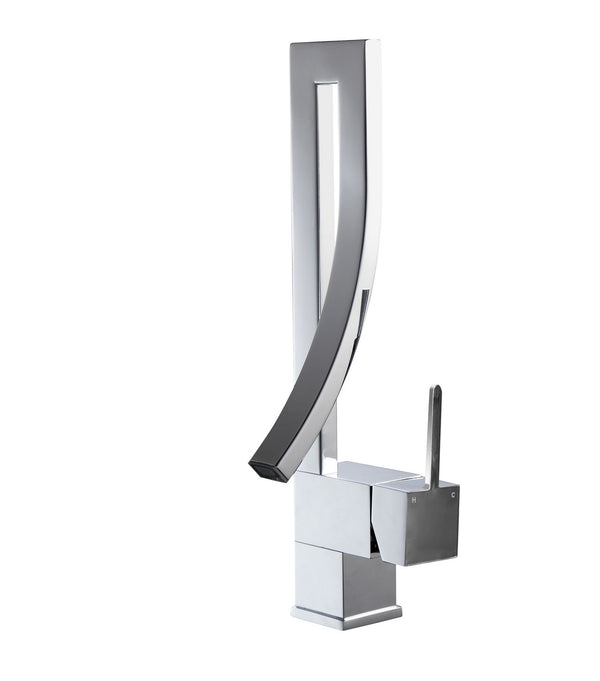 KubeBath Aqua Elegance Single Lever Wide Spread Faucet - Chrome