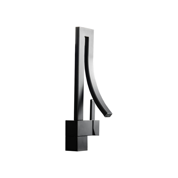 KubeBath Aqua Elegance Single Lever Wide Spread Faucet - Black