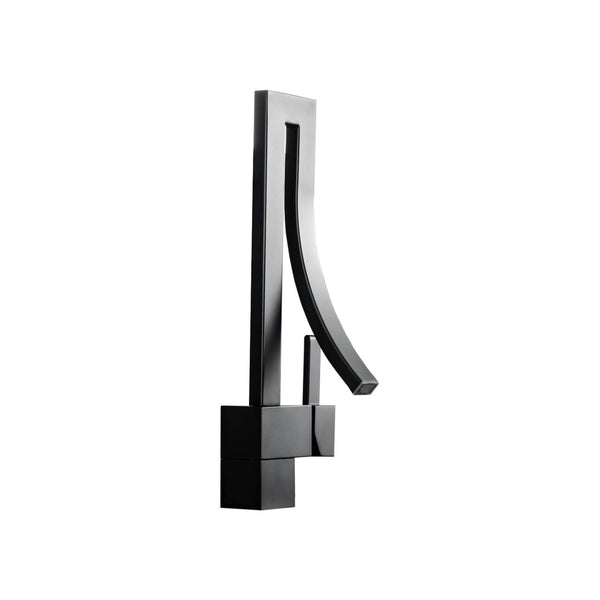 KubeBath Aqua Elegance Single Lever Wide Spread Faucet - Black