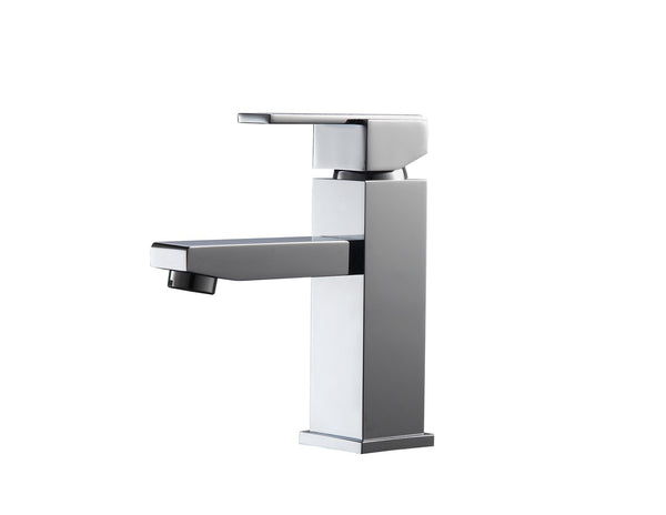 KubeBath Aqua Piazza Single Lever Bathroom Vanity Faucet - Chrome