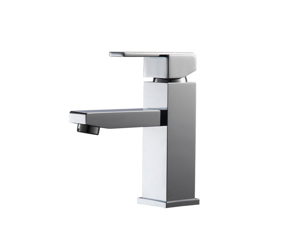 KubeBath Aqua Piazza Single Lever Bathroom Vanity Faucet - Chrome