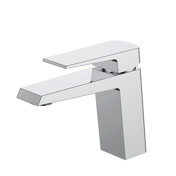 KubeBath Aqua Chiaro Single Lever Bathroom Vanity Faucet - Chrome