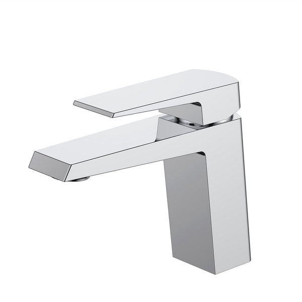 KubeBath Aqua Chiaro Single Lever Bathroom Vanity Faucet - Chrome