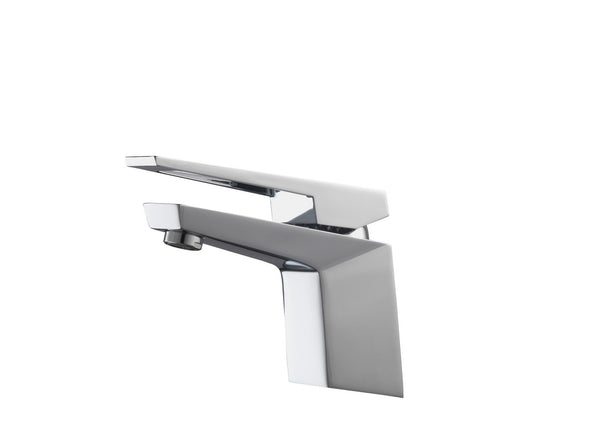 KubeBath Aqua Siza Single Lever Modern Bathroom Vanity Faucet - Chrome
