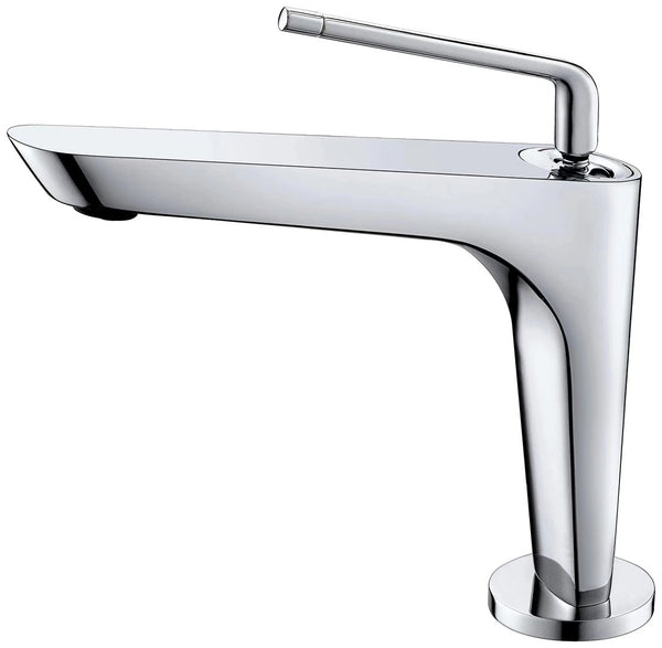 KubeBath Aqua Saggio Single Lever Bathroom Vanity Faucet – Chrome