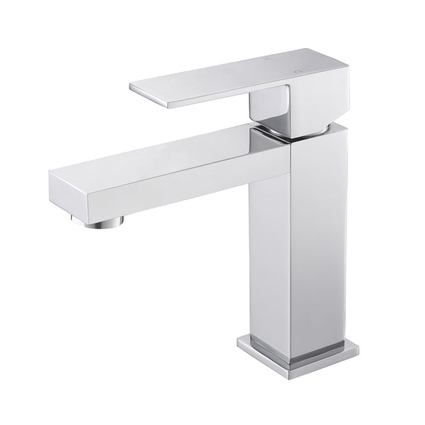 KubeBath Aqua Kubo Single Lever Bathroom Vanity Faucet - Chrome