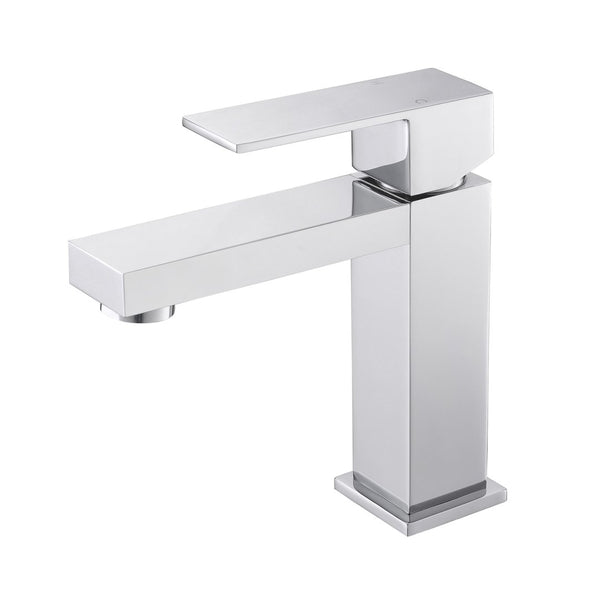 KubeBath Aqua Kubo Single Lever Bathroom Vanity Faucet - Chrome