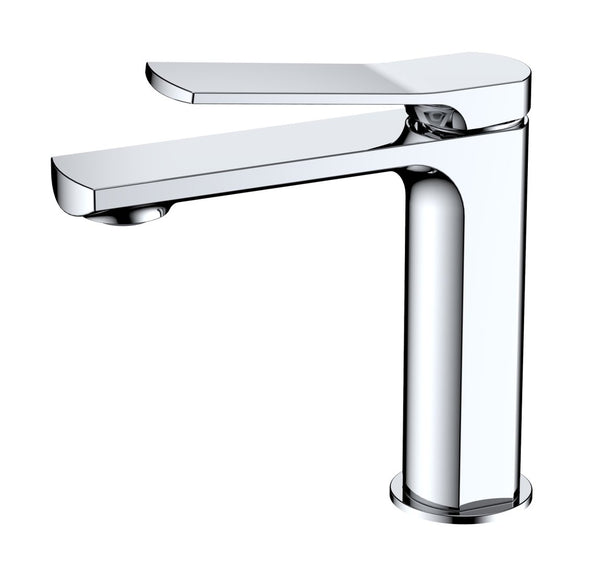 KubeBath Aqua Balli Single Lever Bathroom Vanity Faucet - Chrome 