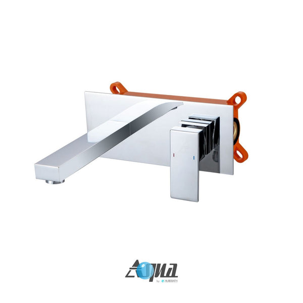 KubeBath Aqua Squadra Single Level Wall Mount Faucet – Chrome