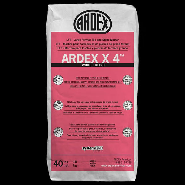 Ardex X 4 - LFT: Large Format Tile and Stone Mortar