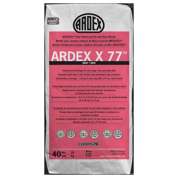 Ardex X 77 MICROTEC - Fiber Reinforced Tile and Stone Mortar