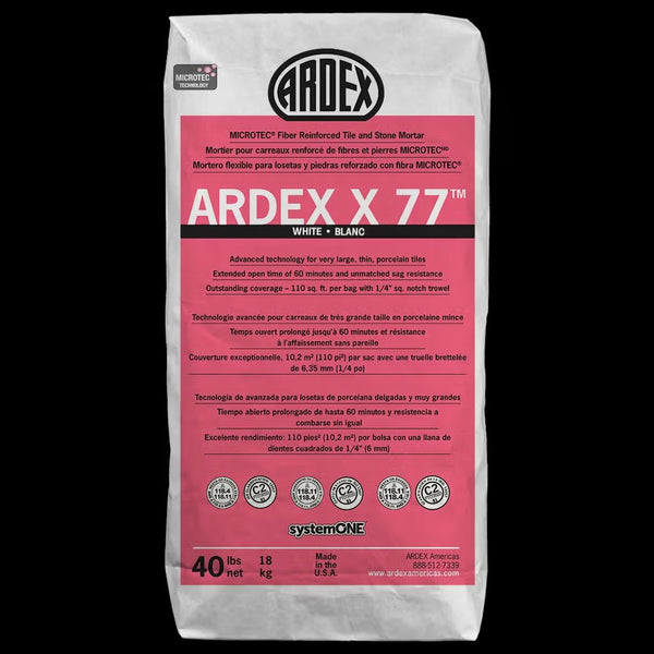 Ardex X 77 MICROTEC - Fiber Reinforced Tile and Stone Mortar